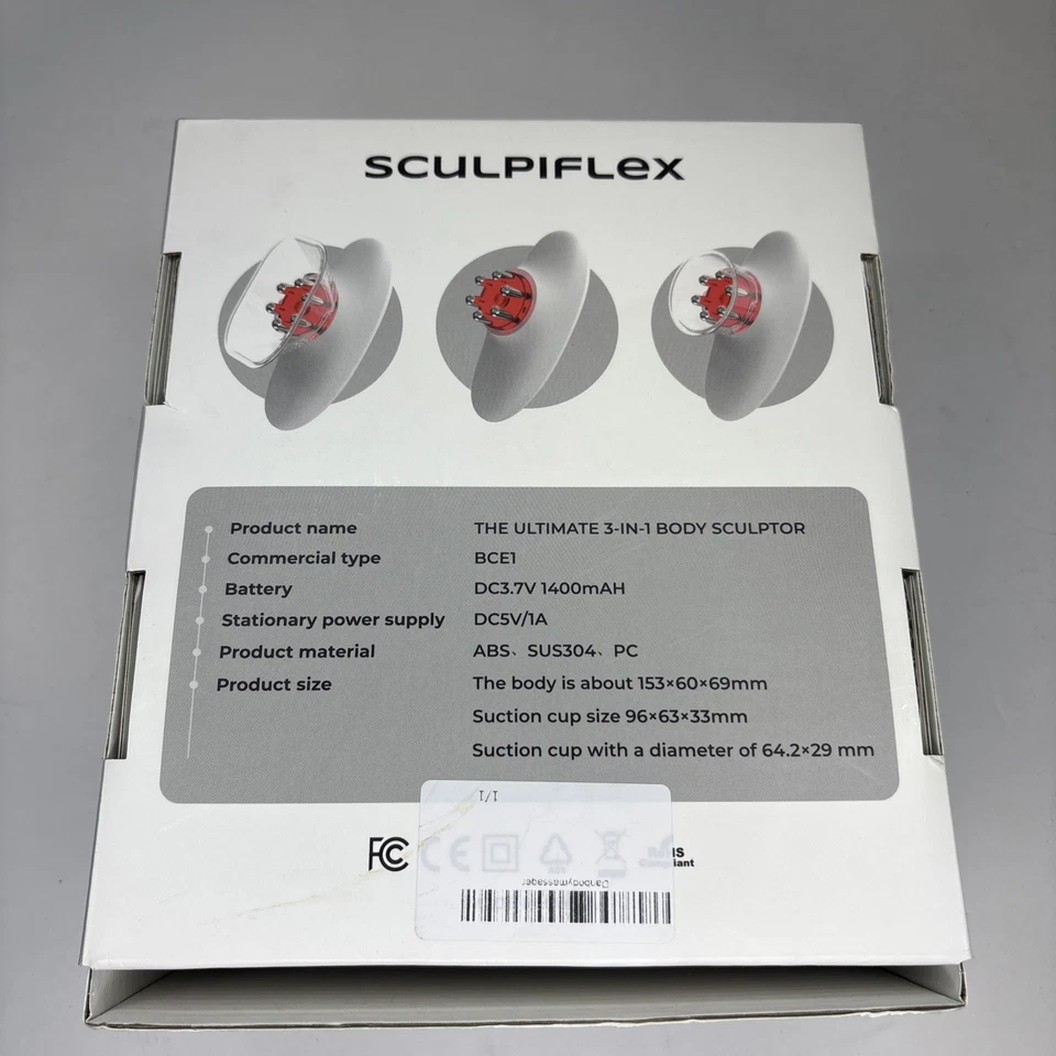 Sculpiflex Tone & Firm The Ultimate 3-in-1 Body Sculptor Red Light Cupping - Image 2 of 4