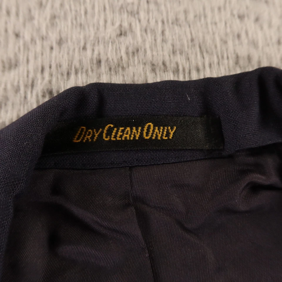 Chaqueta de Colección H. Freeman M 39R Azul Marino Blazer 100% Lana Lúpulo Forrada 1/4 Años 70 1979 Foto 3 de 4