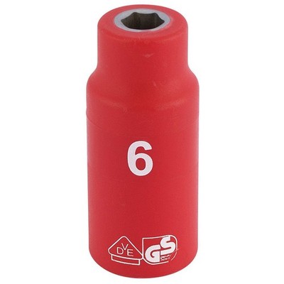 Draper Expert 31258 1/4'' Sq. Dr. Fully Insulated VDE Socket (6mm)