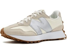 Women's New Balance Classics 327 Angora/Silver Metallic Medium Size