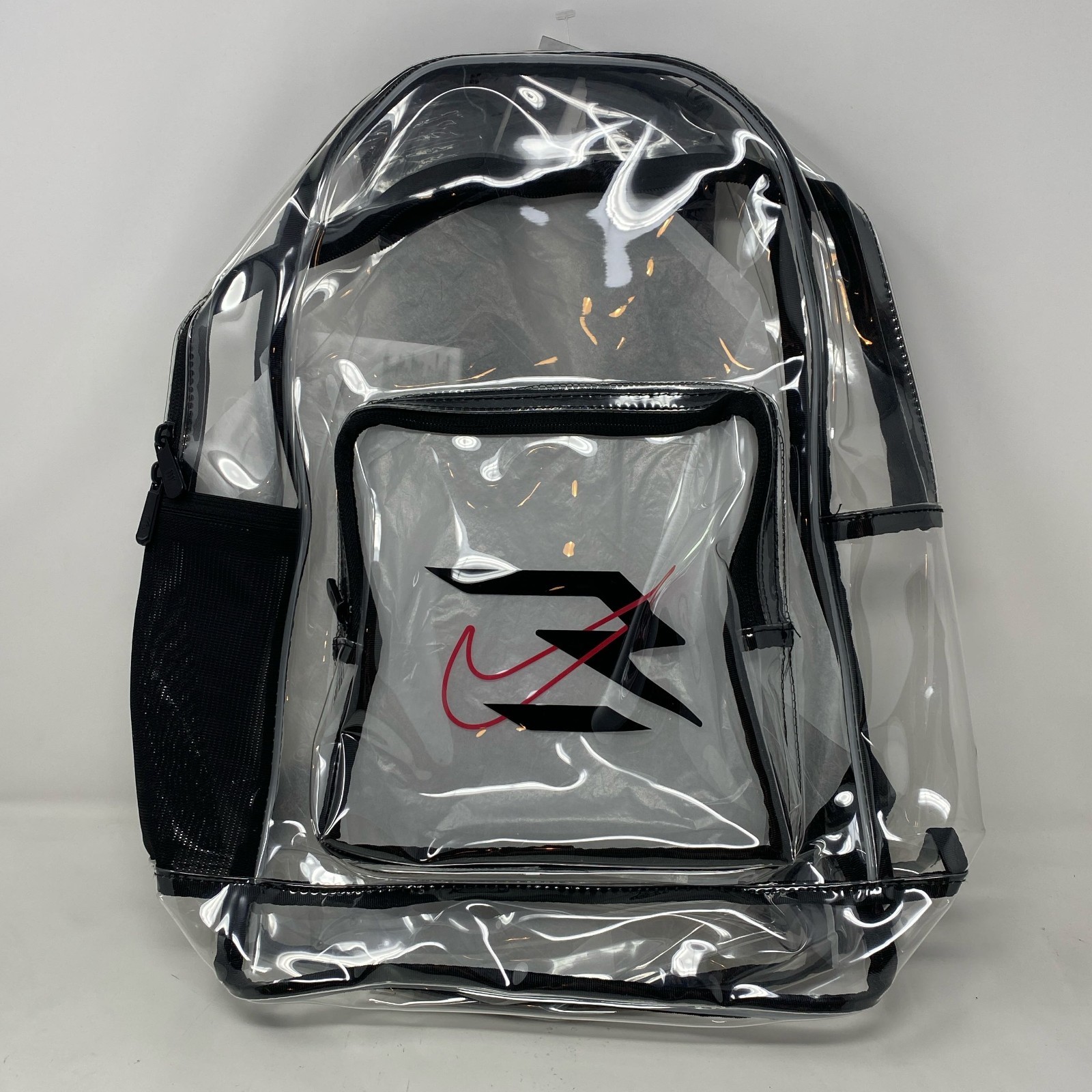 Nike 3BRAND Clear Backpack Black/Clear 23L One Size