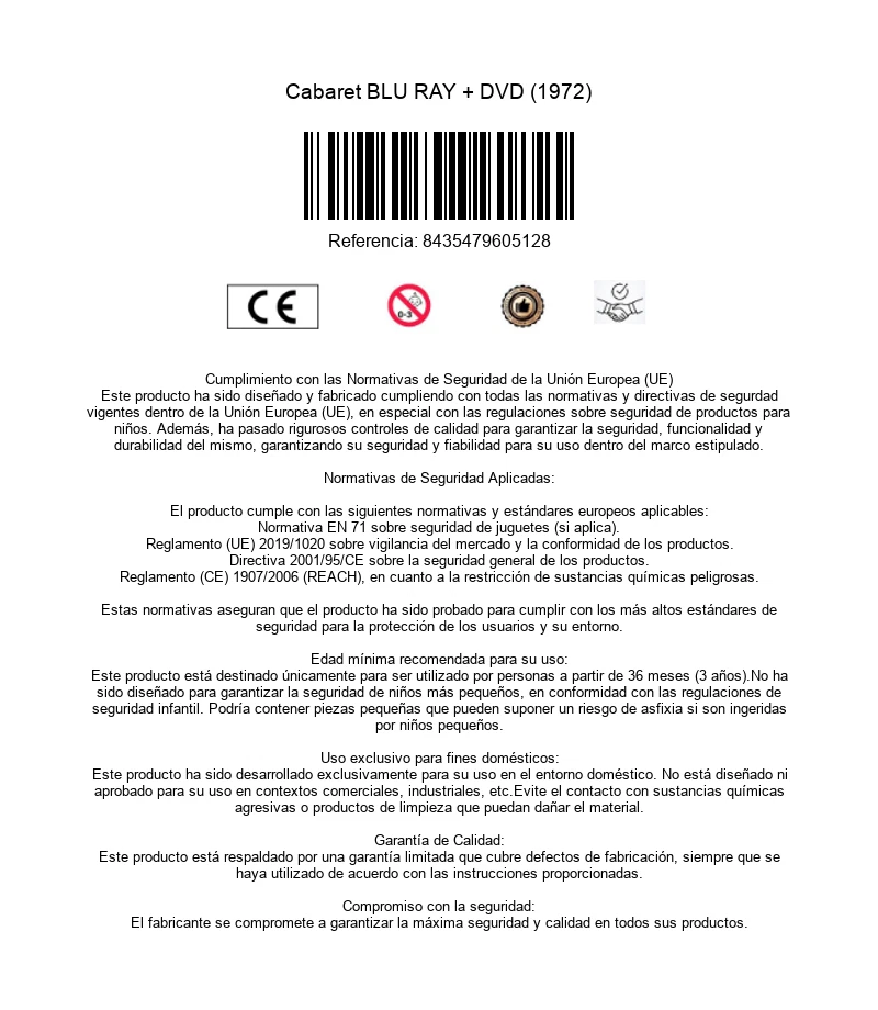Cabaret BLU RAY + DVD (1972) - Imagen 4 de 4