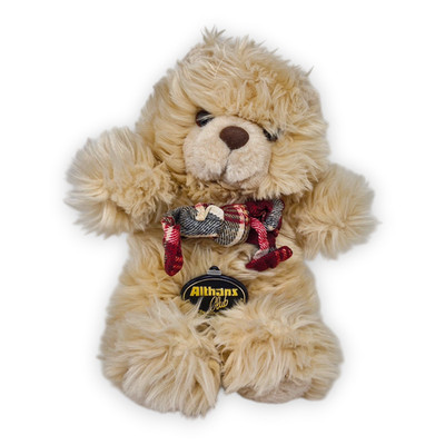 Althans Club Teddybär 28 cm Teddy Bär Kuscheltier Plüschtier Halstuch Beige Tier