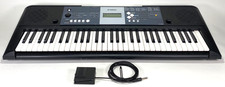 Yamaha 61 Key Portable Electronic Keyboard YPT-230 w Sustain Pedal-No power cord