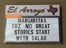 Margaritas Cuz No Great Stories Start With Salad 1000 Piece Jigsaw Puzzle