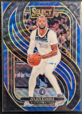 JULIUS RANDLE 2024-25 Panini Select Premier Blue Wave Prizm /75 Wolves 🐺