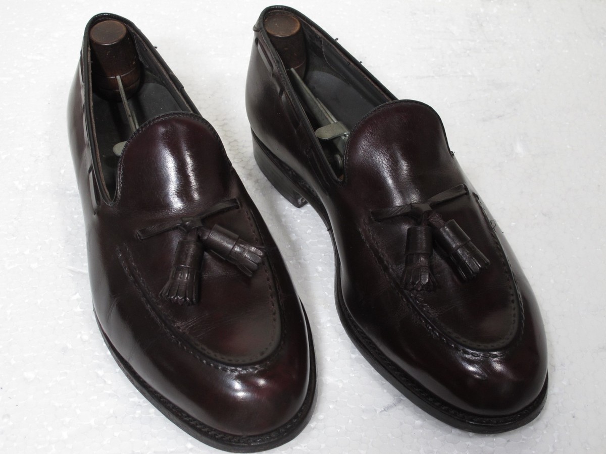 FootJoy hand sewn in USA size 8 loafers dress shoes leather RARE VINTAGE 1970 main image 4