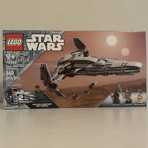 (SHIPS FAST) LEGO 75383 Darth Maul Sith Infiltrator Star Wars 25th Anniversary