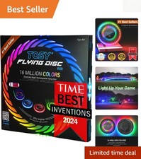 Ultimate LED Flying Disc - 175g Waterproof Design for Endless Outdoor Adventures