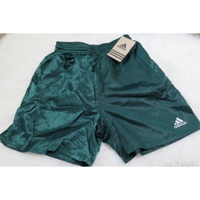 NWT Vintage Y2K Adidas Shorts Men's Small Shiny Satin Green Soccer Genoa II