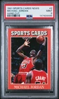 147404495 Michael Jordan 1991 Sports Cards News #2 PSA 9