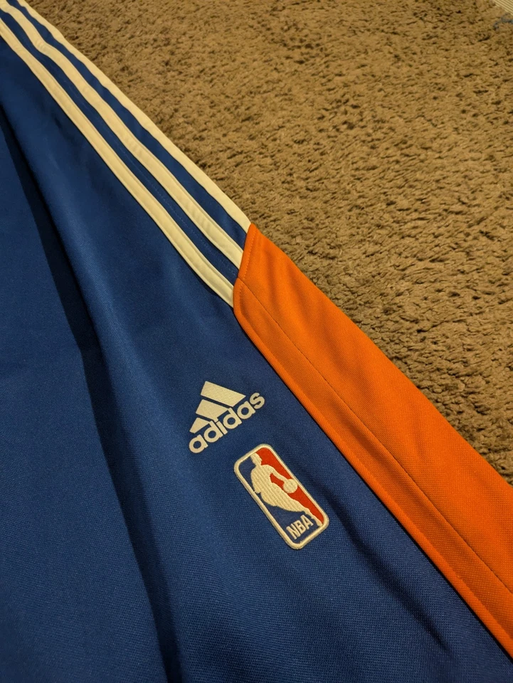 2014 Adidas NBA New York Knicks Breakaway Pants Blue Men's 4XL + 2 - Image 4 of 4