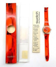 NEW Swatch Watch ZERKON GK240 with Case Papers 1997 ELEMENTS New Battery NOS