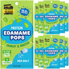 Crunchy Roasted Edamame Beans Snack (10 Pack Sea Salt) High Protein Snack Dry Ro