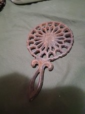 Vintage Small Cast Iron Trivet Ornate Decorative Wilton Lot 24-39-C-E