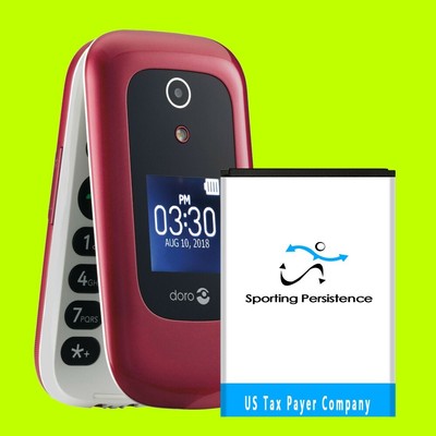 High Capacity 1600mAh Durable Displaceable Battery for Tracfone Doro D7050TL USA
