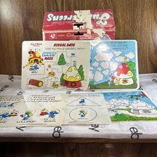 Vintage Smurf Etch A Sketch 1983 Fun Screens missing 1 screen
