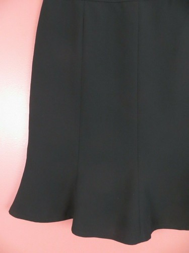 SK18628- KASPER Womens 100% Polyester Panelled Career Flare Skirt Solid Black 16 - Picture 8 of 8
