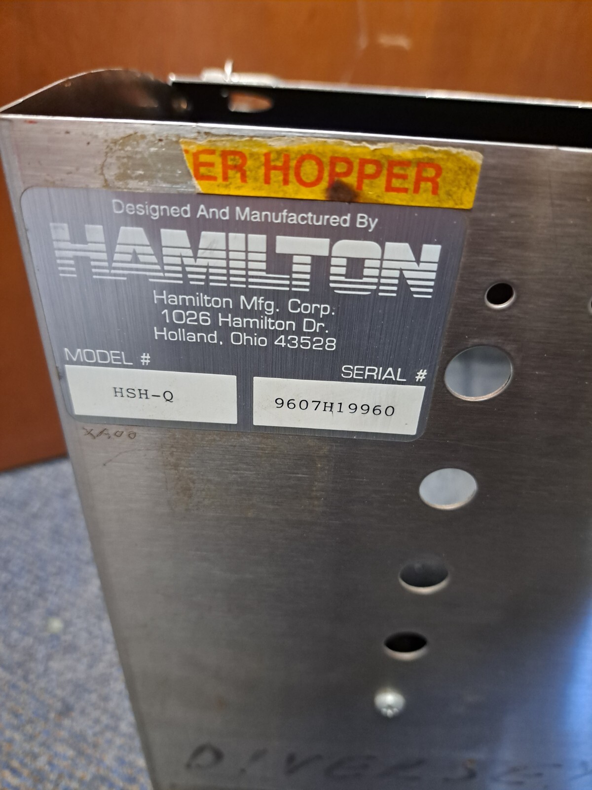 Hamilton Quarter Coin Hopper 110101 HSHQ Changer Change ACW eBay