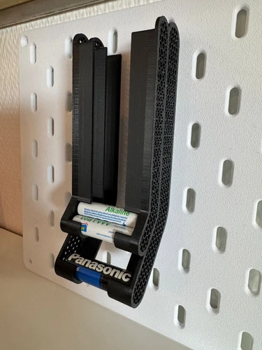 AA + AAA Batteriehalter für IKEA Skadis