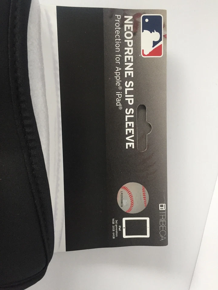 NEW CHICAGO WHITE SOX TRIBECA NEOPRENE SLIP SLEEVE IPAD PROTECTOR 10" X 8" BLACK - Image 3 of 4