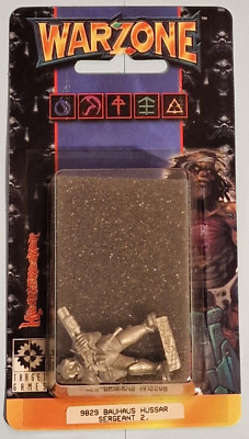 WARZONE BAUHAUS HUSSAR SERGEANT 2 9829 Mutant Chronicles Miniatur Sealed