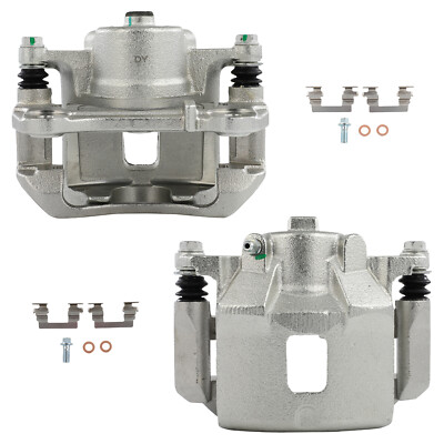 Front Pair Brake Calipers For 2007 - 2010 Chevrolet Cobalt w/ Bracket