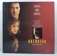 Outbreak Dustin Hoffman, Rene Russo, Morgan Freeman  1995 Used LaserDisc 