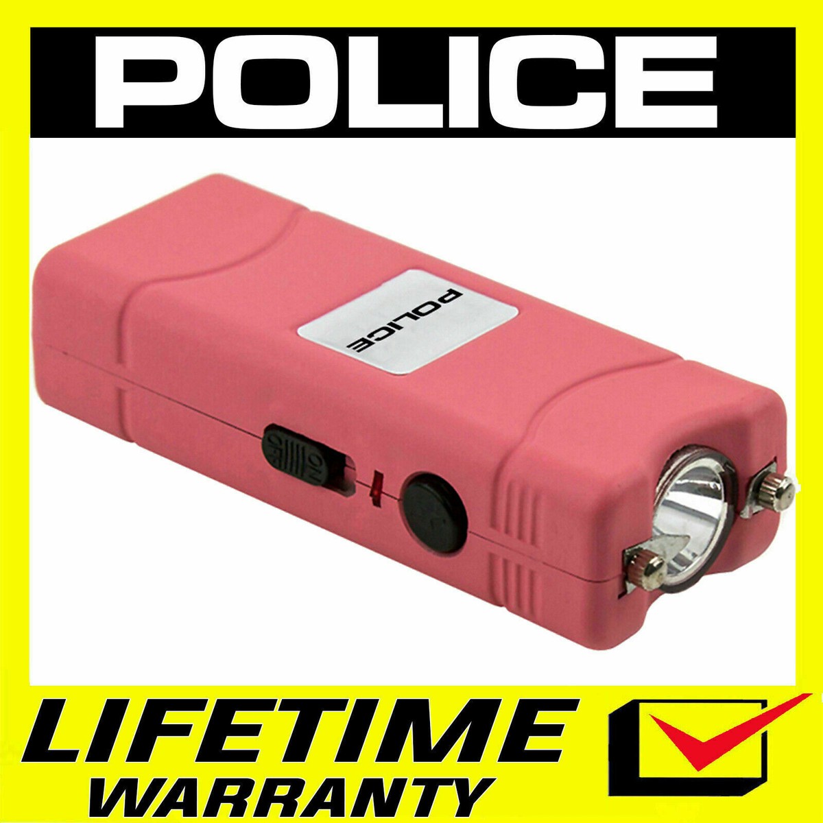 Take A Hint 801 Type 5000K Volt Direct Current Self Defense Stun Gun – Compact With Belt Pouch Keychain Attachment