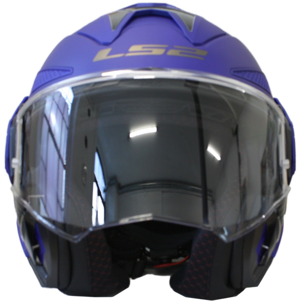 LS2 Motorcycle Helmet Advant X Solid FF901 - Flip Helmet With Sun