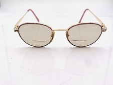 Vintage Laura Ashley Patricia Purple Gold Metal Oval Sunglasses FRAMES ONLY
