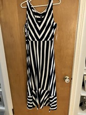 chaps womens maxi sundress large NWT