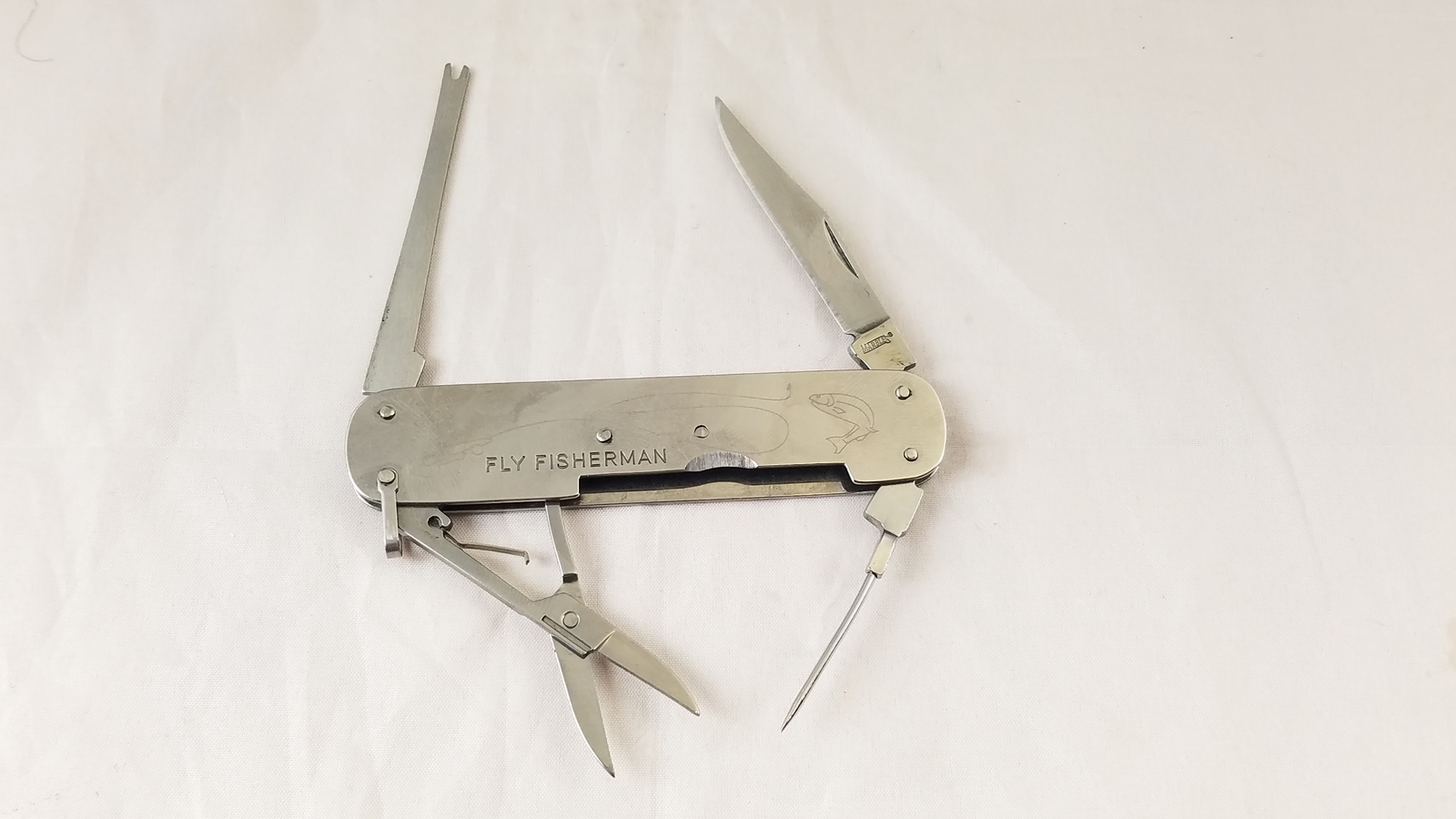 Marbles Fly Fisherman Folding Pocket Knife Multi Tool Stainless Fishing