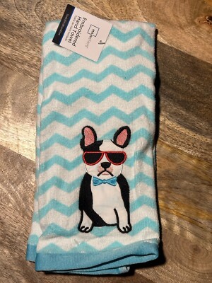 Mainstays Emb Hand Dog Frenchie Beach Look