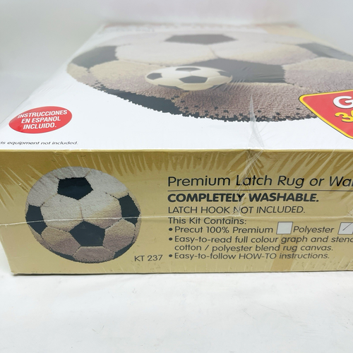 Bouquet Crafts Latch Hook Kit Soccer Ball Large Giant 36 Inches Football Vintage - Bild 6 von 10