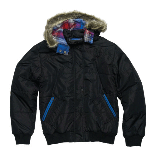 One Industries Damen Chachi Puffer jacket Mantel Jet Schwarz Mantel Motocross MX - Bild 1 von 1