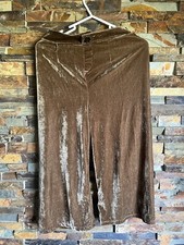 Vintage Velvet Casual Pants Trousers Knee lenght Size Small