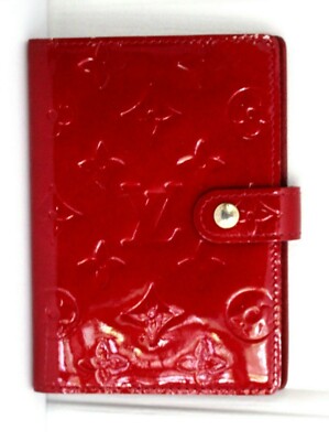 Louis Vuitton Small Ring Agenda Diary Cover PM Red Pom me Dmour