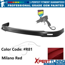 Fits 98-01 Acura Integra Mugen Style Front Bumper Lip Pp Painted R81 Milano Red
