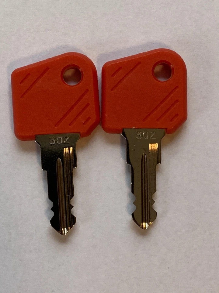 2 x Zündschlüssel 302 Schlüssel Yale Hyster Stapler Gabelstapler Baumaschinen - Bild 1 von 1