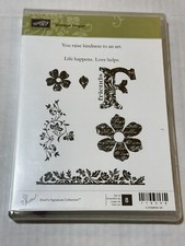 STAMPIN UP STAMP SET "VINTAGE VOGUE" FLORAL