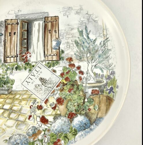 Ceramisia GARDEN COURTYARD WINDOW BOX FLOWERS Salad Plates (8) MINT Cond. - Picture 8 of 12