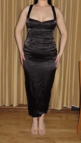 Elise Tiess Anne Corset Black Top with Boning and Lining, Available in L+