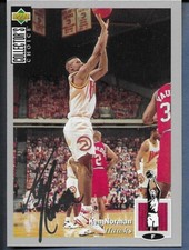 1994-95 Collector's Choice Silver Signature Hawks Card #268 Kenny Norman