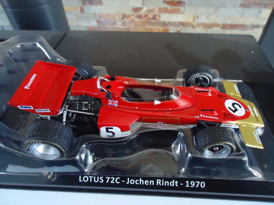 LOTUS 72C J.RINDT 1970 1/24 collection presse sans boite - Photo 2/4