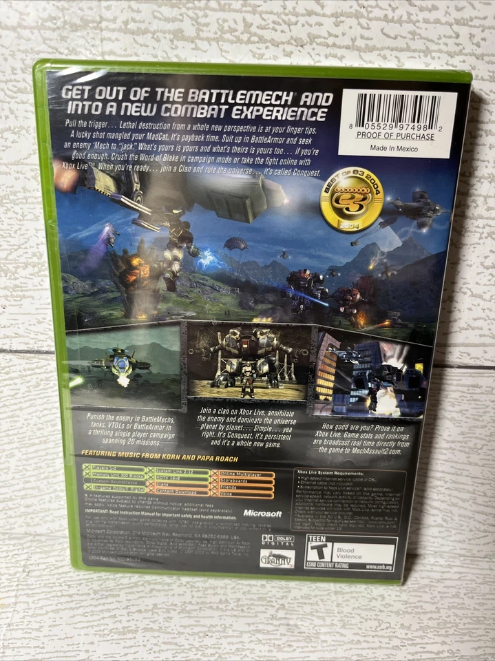 MechAssault 2 Lone Wolf Microsoft Xbox 2004 New Factory Sealed - Image 2 of 4