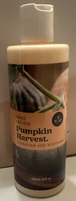Hand Lotion Pumpkin Harvest 236ml/8 Oz.  Hydrating & Smoothing.  Limited Scent