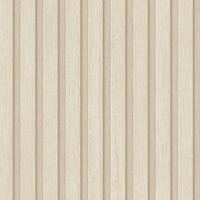 As Creation Holzlatten Tapete 3D Paneeleffekt Vinyl Texturiert Creme 39109-6