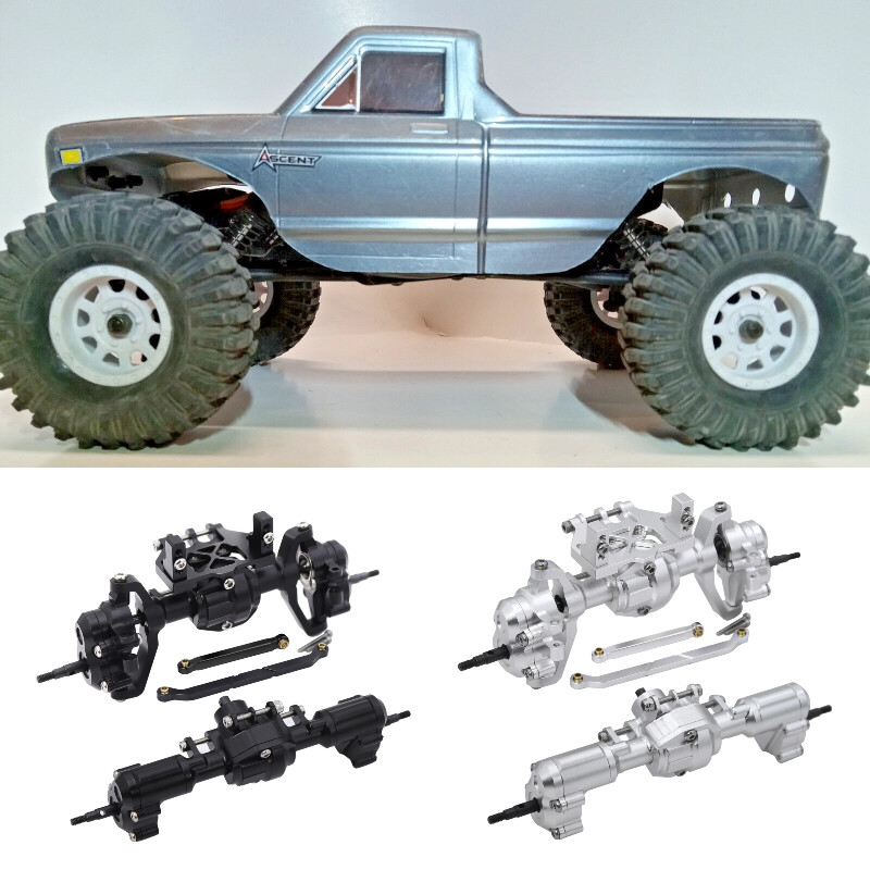 アマゾンヘッド Aluminum Front and Rear Axle Assembly For 1/18 Redcat Ascent 18 RC