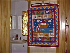 Baby Crib Quilt/Wall Hanging Fabric Traditions 1995 5345 NOAH'S ARK 35X45 NEW